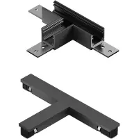 Lucide T-connector 1-fase Linial mat zwart chroom