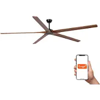 Faro Bigwood Plafondventilator Ø240cm | Black & Walnut | Tuya
