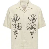 Only & Sons Overhemd 'ONSJACKSON' zwart / wit