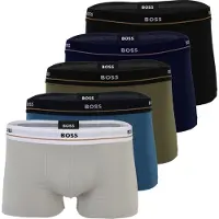 BOSS Boxershorts 'Essential' beige / navy / kaki / zwart