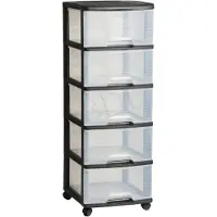 Curver Plankmand - - Zwart - 37 x 39 x 100 cm - Duurzaam plastic
