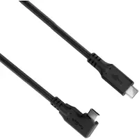 Goobay USB-C kabel | haaks (links/rechts) | USB3.0 5 Gbps | PD 60W | zwart | 1 meter