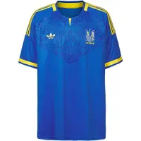 Adidas Tricot 'Ukraine 26 Away' blauw / geel
