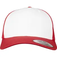 Flexfit Pet 'Retro Trucker' vuurrood / wit
