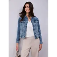 Street One Tussenjas blauw denim