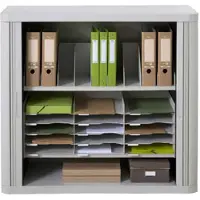 PaperFlow Boekensteun Grijs PS (Polystyreen) 80,2 x 27,5 x 21 cm