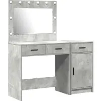 vidaXL Kaptafel 2 st Grijs 40 x 41 x 75 cm Bewerkt hout