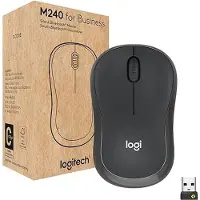Logitech Bluetooth Muis M240 voor bedrijven - GRAPHITE SilentTouch-technologie, betrouwbare connectiviteit tot 10 meter