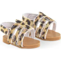 Corolle poppen sandalen luipaardprint 36cm - poppenaccessoire.