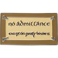 Weta Workshop Lord of the Rings Magnet No Admittance (Enamel) 7 cm