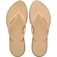 Havaianas HAV. SLIM POINT GLITTER Donkerbruin/Goud Dames Slippers - Donkerbruin/Goud