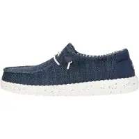 HEY DUDE Instappers Dames Wendy Blauw Mesh | Maat 39