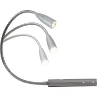 Heitronic Berta 27745 LED-bedlamp LED LED vast ingebouwd 1.5 W Warmwit Zilver