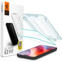 Spigen GLAStR EZ Fit Screenprotector 2 Pack + Applicator voor de Apple iPhone 16 / 15