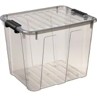 PLAST TEAM Vertriebs GmbH Container with lid Plast Team Home Box 40L clear gray