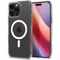 Spigen Ultra Hybrid Backcover MagSafe voor de Apple iPhone 16 Pro - White