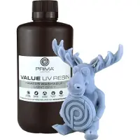 PrimaCreator Value Water Washable UV Resin - 1 kg - Light Grey