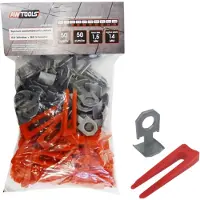 AWTOOLS Nivelleersysteem ST 1,5 mm, set van 50+50 (klemmen 7-15 mm + wig)