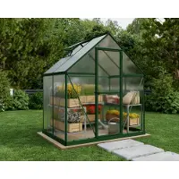 Palram Tuinkas Mythos 6x4 - Polycarbonaat - Groen - 126x185x208cm