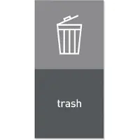 Simplehuman Afvalemmer Marker Magnetisch - Trash - Grijs -