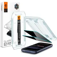Spigen GLAStR Privacy EZ Fit Screenprotector + Applicator - 2-pack voor de Apple iPhone 17 / 17 Pro / 16 Pro