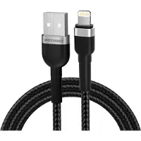 Wozinsky WNBAL1, 1 meter, Lightning, USB-A, Samec, Samec, Zwart