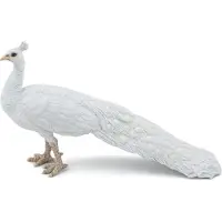 Papo Figurine - - Witte Pauw - Wit - PVC - Handgeschilderd
