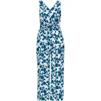 s.Oliver Black Label Jumpsuit petrol / wit