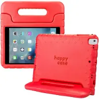 HappyCase Kinder Tablethoes Geschikt voor Apple iPad 9.7 2017/2018/Air/Air 2 | Kindvriendelijke Hoes | Beschemhoes | Kinderhoes | met Handvat en Standaard | Rood