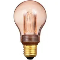 Expo Standaardlamp kooldraad LED 5w E27 240v 1800k 3 stappen dimbaar amber/goud 120L