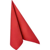 Papstar Servetten Royal Collection, 5 x 50 stuks, 1/4 vouw, stoflook, 400 x 400 mm, papier, bordeaux