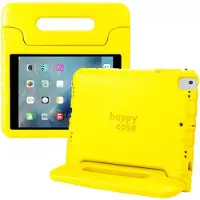 HappyCase Kinder Tablethoes Geschikt voor Apple iPad 9.7 2017/2018/Air/Air 2 | Kindvriendelijke Hoes | Beschemhoes | Kinderhoes | met Handvat en Standaard | Geel