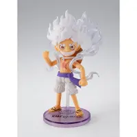 Tamashii Nations One Piece Wereld Collectible Figuren x S.H. Figuarts Actiefiguur Monkey D. Ruffy Gear 5, 8 cm