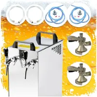 Ich-zapfe Complete set - Biertap - Kontakt 40/K 2-kraans, 50 liter/u - met Fustkoppeling Type S, Adapter 5 liters - Beertender, Thuistap, Bierkoeler