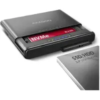Axagon Clone Master - - ADSA-CC - USB-C - 10Gbps - Compatibel met NVMe M.2/SATA 2.5/3.5