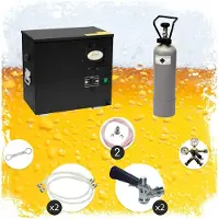 Ich-zapfe Bierwaterkoeler, AS-40, 2–kraans, Waterkoeler - Biertap, Beertender, Thuistap, Bierkoeler, Type D, zonder