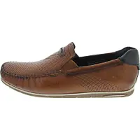 Bugatti Mocassins lichtbeige / cognac / donkerbruin
