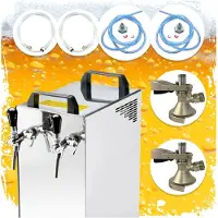 Ich-zapfe Complete set - Biertap - Kontakt 40/K 2-kraans, 50 liter/u - met Fustkoppeling Type D, KeyKeg - Beertender, Thuistap, Bierkoeler