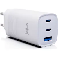 Verico 4OJ-AAFWE1-N1 Ladegerät MOJO GaN 65W PD, 3-Port (USB-A & USB-C) WH retail