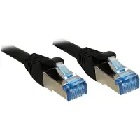 Lindy 47181 RJ45 Netwerkkabel, patchkabel CAT 6A S/FTP 5.00 m Zwart Halogeenvrij 1 stuk(s)