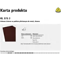 Klingspor Schuurmiddelen, ABRASIVE SHEETS 230mm x 280mm CANVAS KL375J gr. 36/50 st. (36, 50)