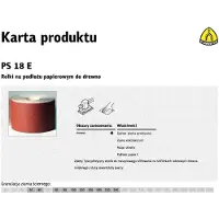 Klingspor Schuurmiddelen, ROLL ON PAPER CARRIER PS18E 150 mm dik 180 (50 MB)