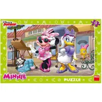 Dino Toys Dino puzzel - disney minnie en daisy in montmartre - 15 stukjes