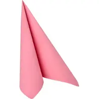 Papstar 5x 50 Servetten ROYAL Collection 1/4 vouw 40 cm x 40 cm roze