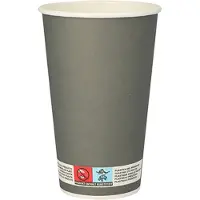 Papstar 20x 20 Drinkbekers Karton 04 l Ø 9 cm · 135 cm grijs Beer