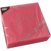 Papstar 18x 30 Servetten 2-laags PUNTO 1/4 vouw 38 cm x 38 cm fuchsia micro reliëf