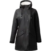 HORZE Billie PU Regenjas met fleece, Black, 44