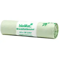 Biomat 50x 10 Compost zakken op zetmeelbasis 30 l 60 cm x 53 cm ohne Tragegriff