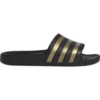 Adidas Muiltjes 'Adilette Aqua' limoen / zwart