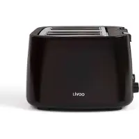 Livoo DOD167B/N/W broodrooster, kunststof behuizing, stopfunctie, ontdooifunctie, koelwand